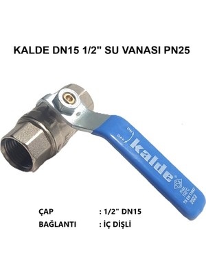 Küresel Vana Kalde 1/2 Musluk Vanası