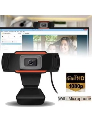 Webcam Orjınal 1080P Konferans Kamera Dahili Mikrofon Chat Görüntülü Sohbet Yayın Kamerası Hd Video - Lisinya