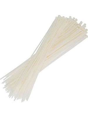 Kablo Bağı Klips Cırt Kelepçe 3,6X300 Beyaz