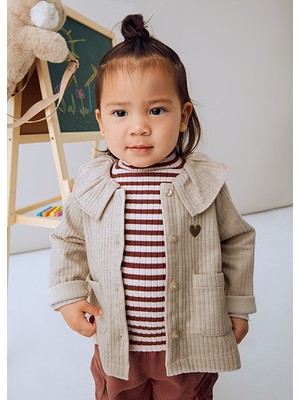 Mayoral Kız Bebek Bej Örme Ceket 2431