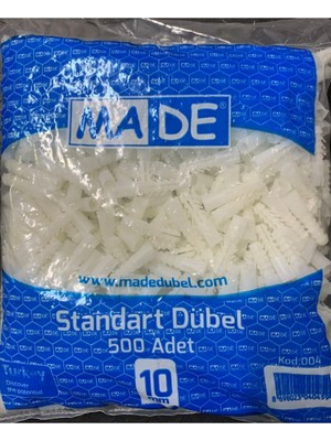10 mm Plastik DÜBEL-500 Adet Dübel