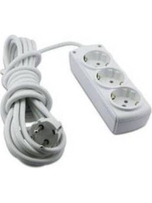 El-Bi 3’lü Çocuk Korumalı Topraklı Grup Priz 2mt 3 Yok Yok Beyaz
