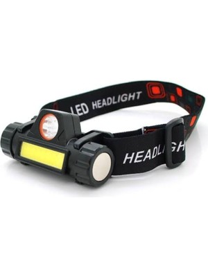 3WATT Şarjlı Çift Fonksiyonlu Mir LED Kafa Feneri Beyaz Işık CT-9120 Dış Mekan Kafa Bantlı