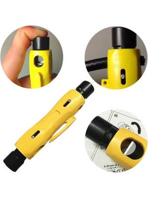 Kablo Soyucu Sıyırıcı Koaksiyel RG11 - Rg6 - RG56 Universal Kalem Tipi Kablo Soyucu
