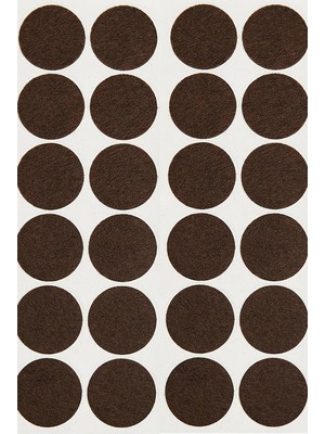 33 Adet Yapışkanlı Koltuk Mobilya Ayak Keçesi Masa Sandalye Keçesi Zemin Koruyucu Keçe 24 mm Keçeler