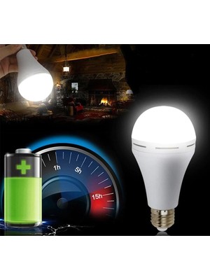 7 Watt E27 Duylu Şarjlı LED Ampul CT-4229 Beyaz Işık Beyaz Işık E27 LED Ampul 7 Watt Yok