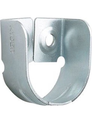 2 Delikli Yuvarlak Askı Flanşı Çinko ( 5 Adet ) Dolap Içi Düzenleyiciler Gri