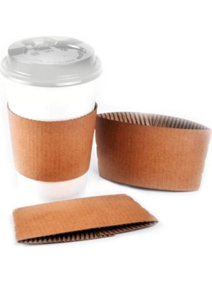 14-16 Oz Karton Bardak Tutacağı (Sleeve) CEKET-100 Adet 13 x 22 cm