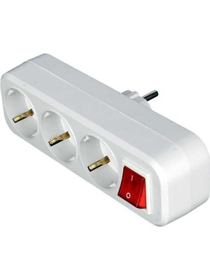 Üçlü Anahtarlı Golyat Fiş Priz Ay-Ka