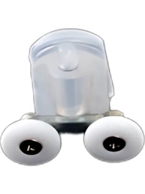 Duşakabin Tekerleği Alt Teker Plastik Gövde Şeffaf Teker Çapı 22 mm Tr