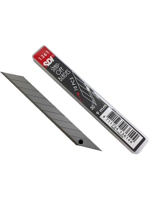Sdi 30" Eğimli Maket Bıçağı Yedek Uç 9 mm 10 Adet