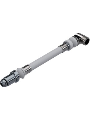 Asma Klozet Esnek Taharet Borusu - Krom Uçlu Dirsekli 200 mm Tesisat Malzemeleri