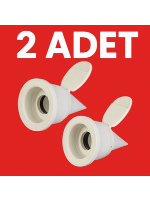 2 Adet Koku Önleyici Çekvalfli Adaptör Contaø50 Tüm Lavabolar Gider Adaptör 2 Adet Koku Önleyici Çek