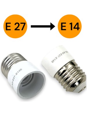 E27 'den E14 'e Dönüştürücü Duy - Pratik ve Güvenli Çözüm E27 To E14 Duy Dönüştürücü
