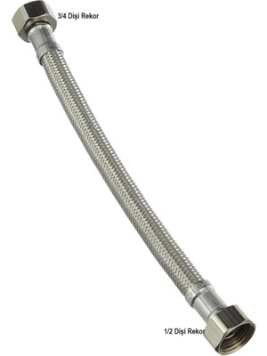 30 cm 3/4 1/2 Rekorlu Flex Bağlantı Hortumu 3-4 1-2 Tesisat Malzemeleri