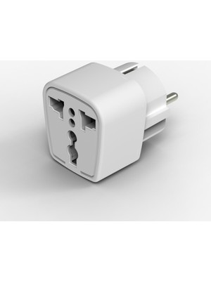 Seyahat Adaptörü Türk Erkek Fişli Universal Ingiliz Amerika Fişi Prizi Çevirici Priz Dönüştürücü