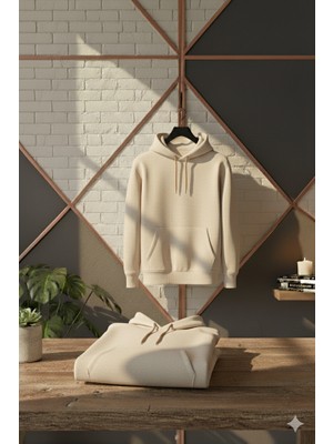 Yyz Store Erkek 3 Iplik Şardonlu Kapüşonlu Sweatshirt