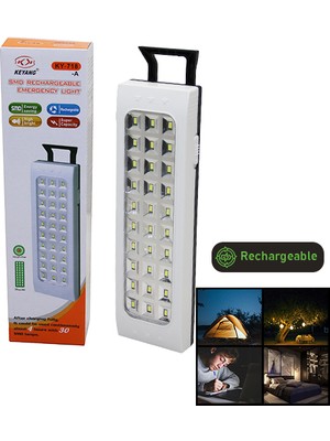 30 Smd LED Şarjlı Işıldak Fener - Emergency Lıght (5224)