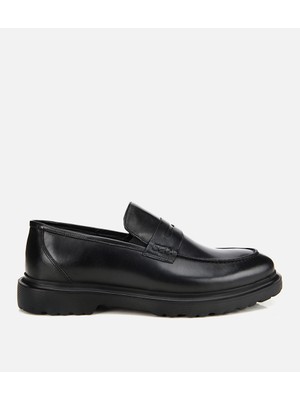 Hotiç Erkek Deri Siyah Klasik Loafer