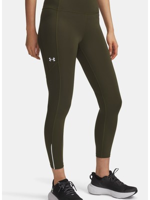 Under Armour 1369771-308-UA Launch Ankle Tights Yeşil Düz Kadın Tayt