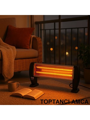 Elektrikli Isıtıcı Ayak Isıtıcı Az Yakan Çok Isıtan Elektrikli Soba 1200 Watt