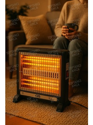Elektrikli Soba Elektirikli Isıtıcı Cvs Dn 3016 1000 W Şömine Tipi Quartz Yeni Nesil Az Enerji