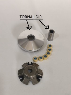 Gy6 125 150 Uyumlu Modifiye Tornalı Ön Varyatör Yarım (Son Hız Artırır)