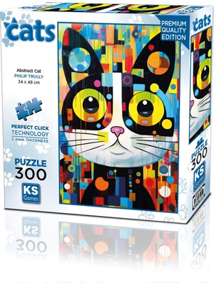 Ks Games Abstract Cat 300 Parça Puzzle