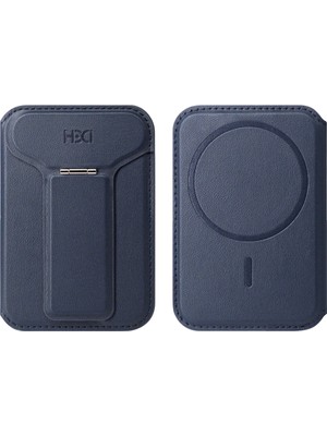 HS-021 Stant Özellikli Magsafe Kartlık - Lacivert