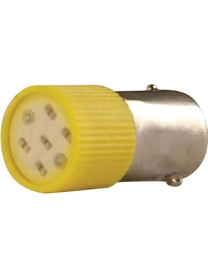 Tork BA9SC-24-S ,sarı 24VAC/DC LED Ampul
