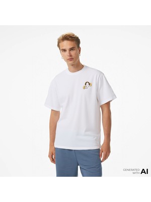 Converse Desert Sunset Erkek Beyaz T-SHIRT.102