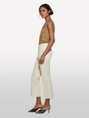 Sisley   Streç Pamuklu Normal Bel Straight Fit Pantolon