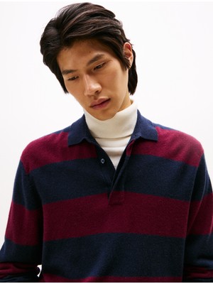 Dc Knıtted Rugby Erkek Mavi Kazak - MW0MW40855