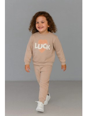 Luck Kalpli %100 Pamuk Çocuk Eşofman Takımı