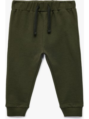 Pamuklu Beli Bağcıklı Basic Jogger Eşofman Altı