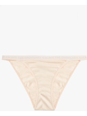 Rahat Kalıp Pamuklu Baskılı Bel Detaylı Brazilian Külot