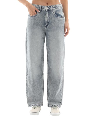 Sirelle 5 Pocket Puddle Pants Kadın Towel Wash Denim Pantolon - VN000MB5