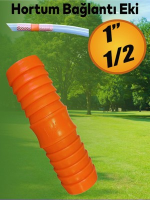 Hortum Bağlantı Aparatı Eki 1" 1/2 Bahçe Hortum Ucu Plastik Adaptörü Eki.