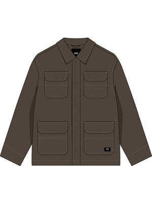 Drill Chore Nylon Jacket Erkek Kahverengi Mont - VN000P78