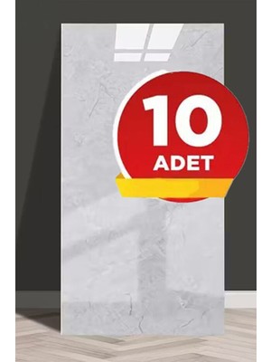 10 Adet, 30X60CM Lüx Açık Gri Kendinden Yapışkanlı Antrasit Pvc Döşemesi Köpük Panel M1012