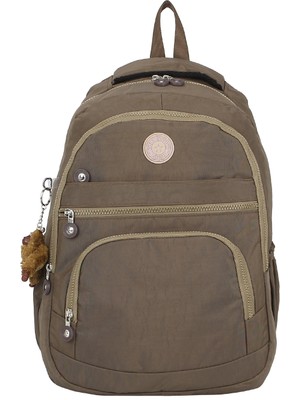 Dada Su Geçirmez Krinkıl Kumaş Büyük Boy Çok Gözlü Ortopedik Okul Sırt Çantası Geniş İç Hacim Yandan Cepli