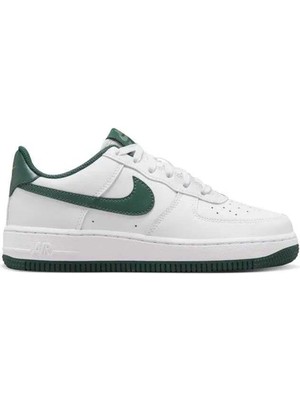 Nike Air Force 1 Af1 Gs Leather Unisex Sneaker Hakiki Deri Günlük Spor Ayakkabı Beyaz Yeşil