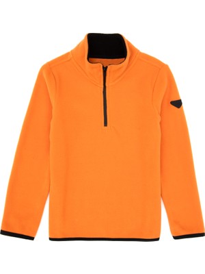 U.S. Polo Assn. Erkek Çocuk Bakır Fermuarlı Yaka Sweatshirt 50313841-VR182