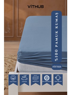 %100 Pamuk Penye Lastikli Çarşaf Tek Kişilik, Çift Kişilik ve Battal Boy