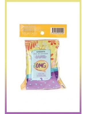 Watsons Mini Islak Mendil OMG Çiçek Kokulu 3x8 Adet 1 Yaprak Alkol İçermez Hassas Temizlik