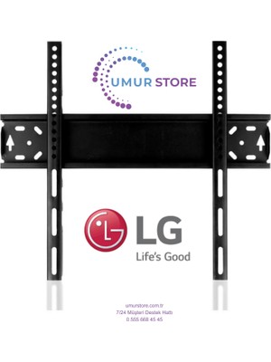 Lg 65NANO90A6B 65" Inç Sabit Televizyon Askı Aparatı Kolay Montaj ile Güvenilir Kullanım