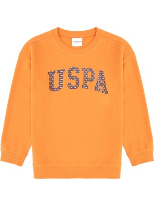 U.S. Polo Assn. Erkek Çocuk Bakır Bisiklet Yaka İnce Sweatshirt 50316527-VR182