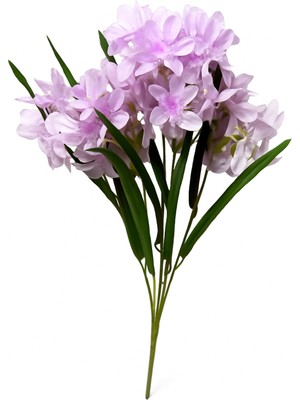 Yapay Çiçek Nergis Demeti 5 Dal 50 cm Lila