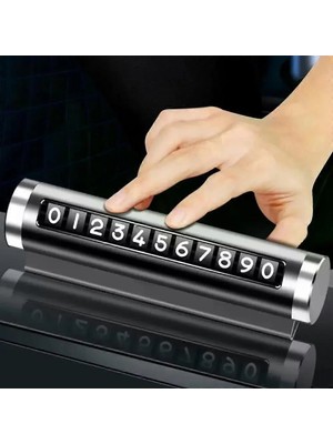 Telefon Numarası Plaka Silindiri Ayarı Renkli Metal Alüminyum Araba Geçici Park Kartı Evrensel Moda Oto Aksesuarları (4887)