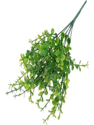 Yapay Çiçek Şimşir Demet Garnitür Yeşil Aradal Dekoratif Yapay Bitk